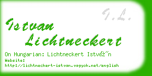 istvan lichtneckert business card